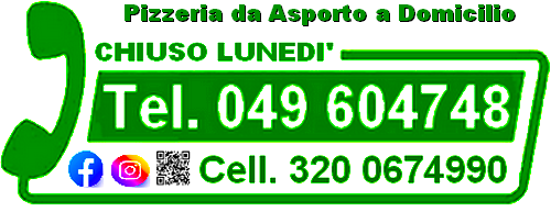 Tel. 049 604748 Pizzeria per asporto a Padova