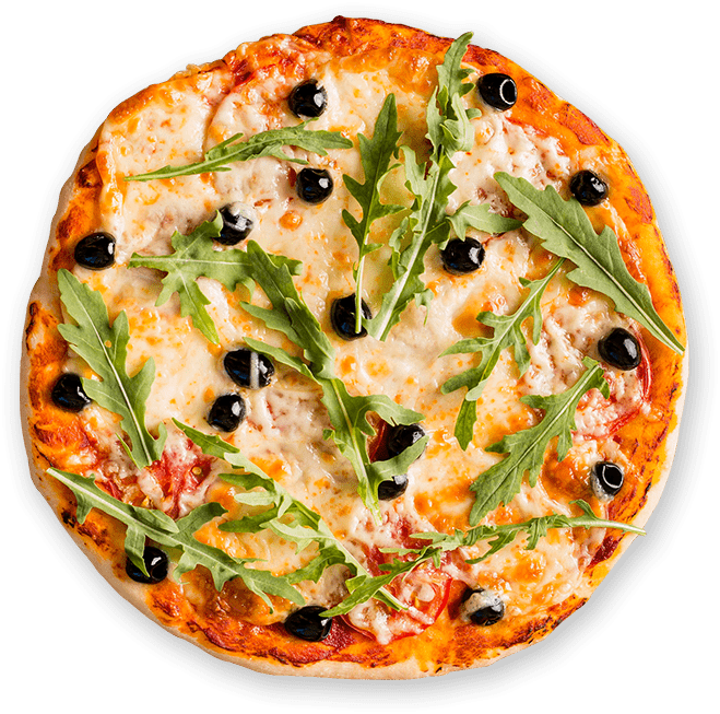 Pizza appena sfornata con rucola e olive – l’arte che impari con il corso di Strano Ma Vero da Manolo