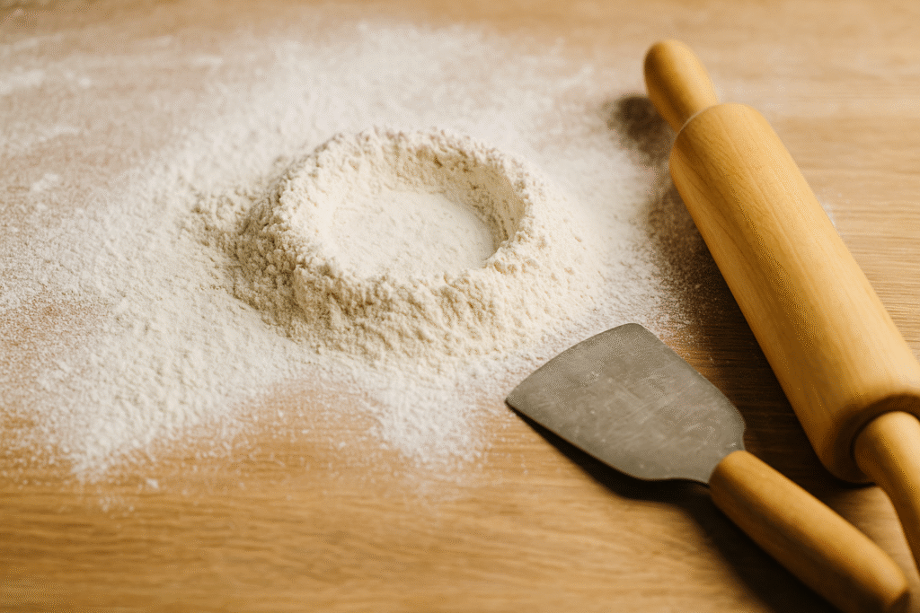Preparazione dell’impasto per pizza durante il corso pizzaioli a Padova